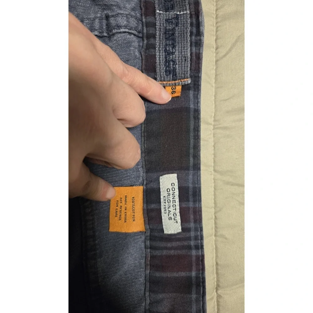 Tailor Vintage Connexico Originals Men's Corduroy Pants 36x30 Navy Blue Cotton